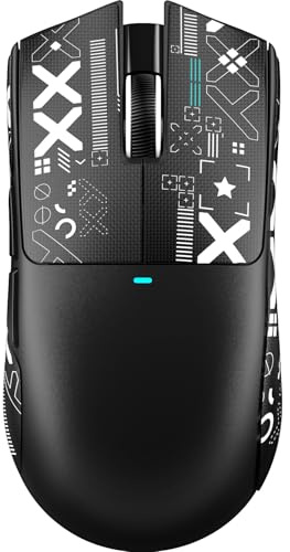 ATTACK SHARK X11 SE Kabellose Gaming-Maus, PixArt PAW3311 Gaming-Sensor, BT/2.4G Wireless/Kabelgebunden, 22000 DPI, 65 Stunden Akku, Büro- und Gaming-Maus für Win/Xbox/PS/Mac (Schwarz + Klebeband)