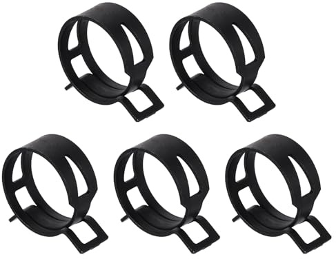QUARKZMAN 5Pcs Fascette A Molla A Banda 31mm Per Tubo Carburante Fascette A Molla Per Tubo In Silicone Fascette Per Tubo Sottovuoto Fascette Per Tubo A Bassa Pressione Fermagli Neri