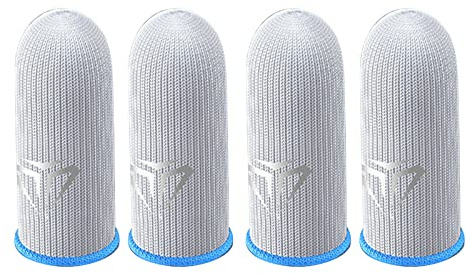 Andningsbar spelkontroll fingerskydd spel fingerhandskar ärm känslig