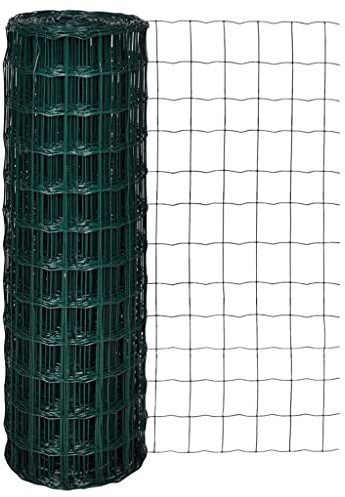 Recinzione da giardino rivestita in PVC nero, rete metallica per saldatura, 10 x 1,2 m, in acciaio, resistente, per giardino, industria agricola, trasporto