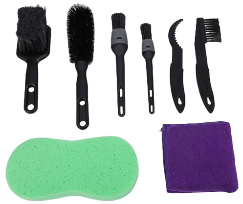 UPALDHOU Bike Cleaning Brush Tool All Purpose Brush Wheel Rim Hook Sponge Towel
