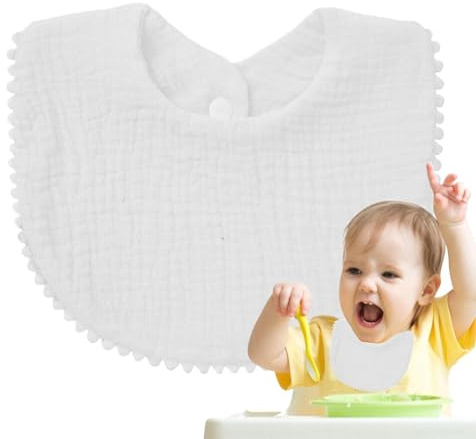 Wisylizv Muslin Drool Bibbs, småbarn Bib,Cotton Gaze saliv handduk bandana drool haklappar - Andningsbara barn tänder burp Tillbehör för barn, pojkar, familj