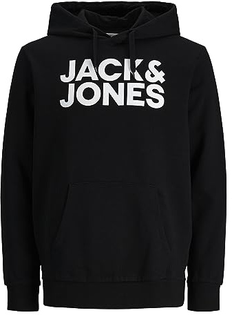JACK & JONES Men's Jjecorp Logo Sweat Hood Play Noos Pls Sweatshirt