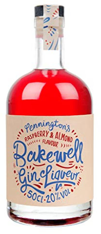 Pennington's Raspberry & Almond Bakewell Gin Liqueur - 50cl Bottle - 20% ABV