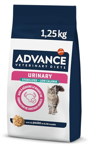 Advance Veterinary Diets - Urinary Sterilized Low Calories - Cibo per Gatti Sterilizzati con Problemi del Tratto Urinario - 1,25kg