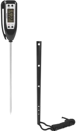 BROWIN® Digital Bratenthermometer 145709 | -50-300°C Fleischthermometer | Backthermometer | Temperaturmesser zum Kochen, Backen, Braten | Kernthermometer für Fleisch, Flüssigkeiten, Fett, Babymilch