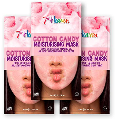 7th Heaven Cotton Candy Cream Face Mask, Moisturising Face Mask Skincare Set - Genuine 7th Heaven Skincare