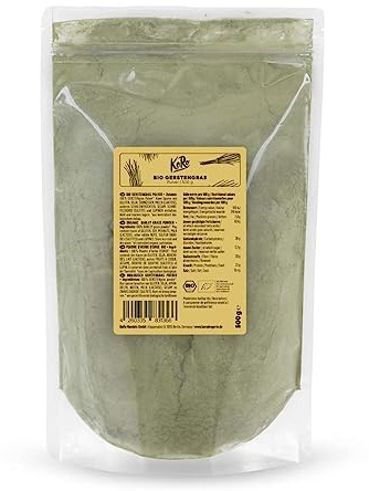 KoRo - Polvere di erba d'orzo bio 12 x 500 g - Superfood da coltivazione biologica certificata senza additivi