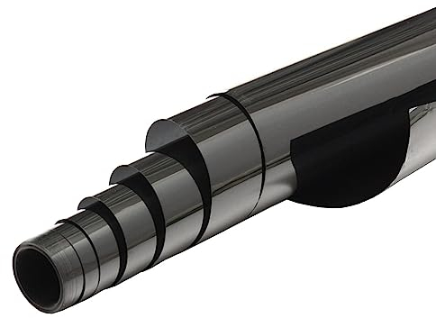 MOCNT Film de Teinte de Vitre Voiture 15% VLT Film Teinté de Fenêtre Fumée Noir Rouleau Autocollant Verre Film Teinte Solaire Protection Film de Verre Anti Regard 50cm X 300cm