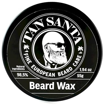 Cera/balsamo/burro per barba da uomo con olio di bergamotto e cera d'api Ammorbidente per barba da uomo Idratante per barba per gli uomini con cera d'api Cera per barba per il