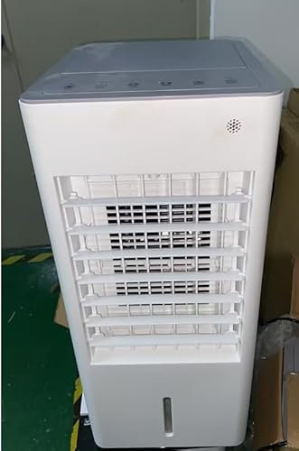 Mobile Klimaanlage Mobil Klimagerät Luftkühler 4 in 1 Ventilator mit Wasserkühlung Klimagerät ohne Abluftschlauch Verdunstungskühler mit 8L Wassertank 7,5h Tmer 3 Kühlakku Fernbedienung