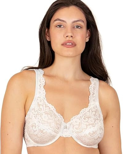 Smart & Sexy Soutien-Gorge à Armatures en Dentelle Non doublé pour Femme, Blanc, 110C