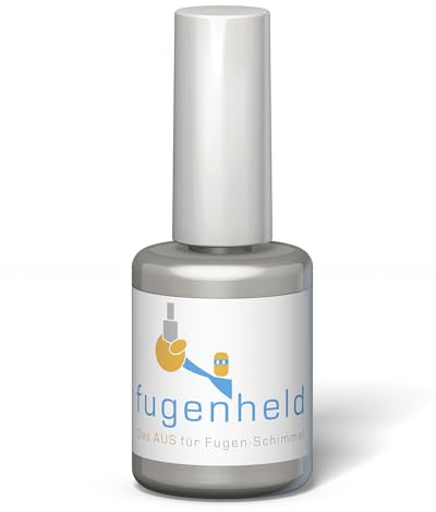 FUGENHELD Fugenstift Grau - Fugenversiegelung Innen - Feuchtigkeitsresistente Fugenfarbe für Zementfugen - Wasserfest & Schnelltrocknend - Made in Germany - 1x15ml