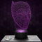 Nachttischlampe - Touch-Nachtlicht Masque B.Panther 3D-LED-Lampe Illusion, Geschenkidee Weihnachten Geburtstag Junge und Mädchen Nachttischlampe Kinder- oder Erwachsenenzimmer