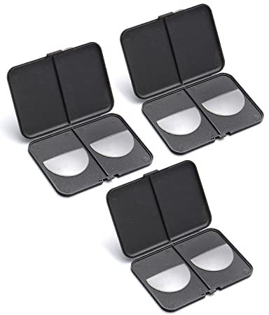 OKH 3 Pairs Stick-on Bifocal Lenses Reader +2.0, Reusable Stick On Adhesive Magnifying Reading Lenses for Sunglasses/Sport Glasses/Ski Goggles, No Water Needed