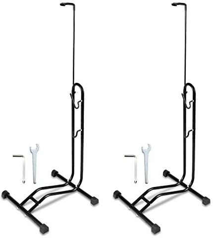 2 x Joparri 3 in 1 portabici da 20 a 27.5 pollici, supporto per la manutenzione di biciclette, orizzontale e verticale, regolabile in altezza, adatto per ruota anteriore o posteriore