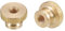 QUARKZMAN Moleté Pouce Écrous, 10pcs M4 x D12mm x H8mm Laiton Moleté Écrou avec Col Haut Tête à travers Trou Réglage Écrous pour 3D Imprimante Pièces