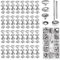 204 Stück Druckknopf Metall, 15mm Button Edelstahl Druckknöpfe, Druckknopf Set mit 3 Einstellungswerkzeuge, Druckknöpfe metall, Snap Fastener Kit für Bootstasche,Leder,DIY Craft