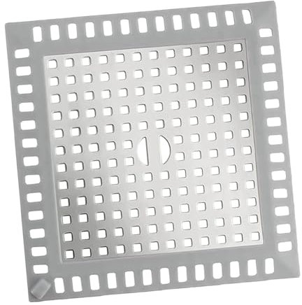 Filtro per scarico quadrato per doccia, in acciaio inox, per cucina, bagno, 12 cm x 12 cm