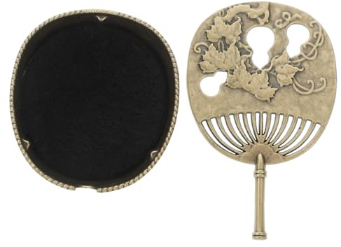 UKCOCO Retro Brass Incense Burner Lid Mini Copper Aromatherapy Holder for Home Office Meditation Charcoal Burner Decorative Holder