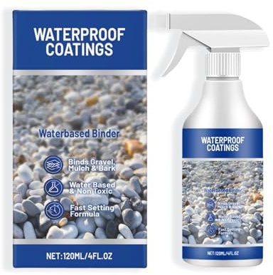 Gravelhold Eco Resin,Mulch Glue for Gravel,Gravel Glue for Garden Stones,Waterbased Binder for Gravel Stones and Mulch on Pots,Resin B-inder for G-ravel S-tones,Paths & Landscaping