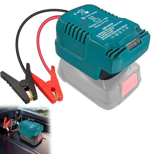 Aide au démarrage de voiture - Adaptateur pour batterie Makita 18 V - Démarreur de voiture - Adaptateur de batterie portable 12 V - Chargeur de batterie de voiture (batterie non incluse)