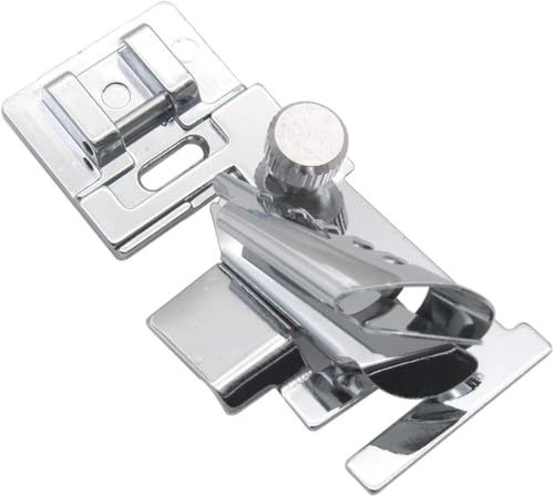 Piedino bordatore sbieco bordi macchina per cucire compatibile con Singer, Brother, Janome, Elna, Necchi, Saimac, Toyota, Silvercrest, Vigorelli Zenith