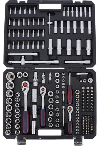 Förch Steckschlüssel Knarrenkasten 195tlg Nusskasten Ratsche Knarre Werkzeug