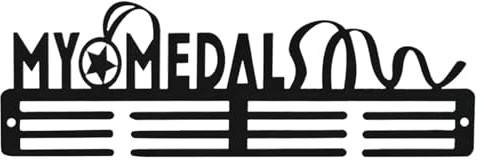 Soporte de pared para premios | Soporte de pared para bandas de trofeo de metal – Montaje en pared de metal para colgar premios | Para deportistas, niñas, corredores, carreras,