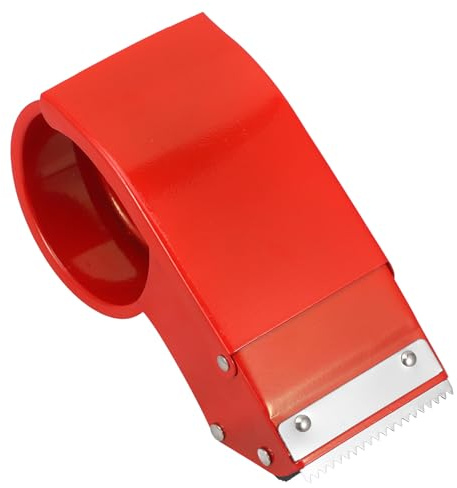 FOYTOKI Dispenser per Nastro Adesivo da Scrivania in Metallo, Piccolo Distributore di Nastro Adesivo da Ufficio Taglierina Integrata, Compatto e Portatile per Uso Domestico e Scolastico