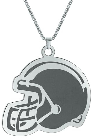 Colliers pour hommes, collier de casque de football américain pour femmes, bijoux de sport, collier gothique pour homme, pendentif cadeau