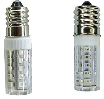 1fortunate Paket om 10, LED-lampa AC220V E17/E14 LED Blå/Röd/Grön Led Keramik+PC-skyddslampa SMD2835-33(Grön,AC220V E14)