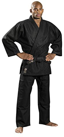 Ronin Brand Judo/Ju-Jitsu-Anzug – Kampfsport Gi für Kempo, Kendo, BJJ, Karate, Grappling, Aikido, Aiki-Jujitsu, Unisex, schwarz, 6