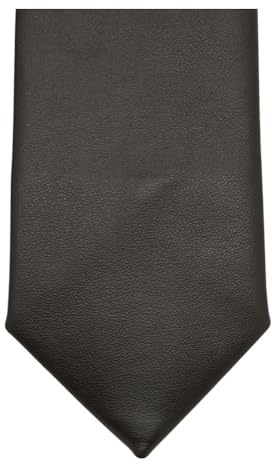 Ecravate Cravate Homme en Simili Cuir – Style Moderne & Élégant | Accessoire Chic pour Mariage, Soirée, Bureau