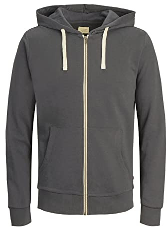 JACK & JONES herr Jjeholmen Sweat Zip Hood Plus Noos sweatjacka