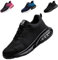 Arbeitsschuhe S3 Leicht Sportlich Schutzschuhe Stahlkappe Sneake Herren 38 Sicherheitsschuhe Arbeit Schuhe Sommer Stahlkappenschuhe Atmungsaktiv Sportlich Schutzschuhe Work Shoes rutschfeste Blau
