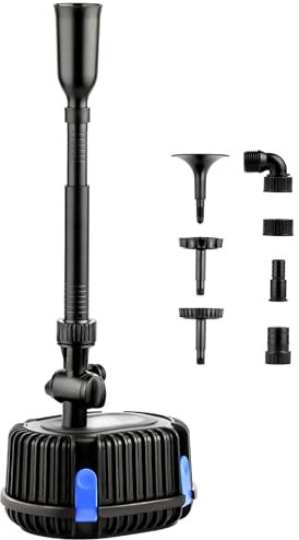 YAOBLUESEA Springbrunnenpumpe Fontäne Gartenpumpe Teichpumpe für Außen, Wasserfälle, Spring-brunnen 25 Watt 1500L/H CHP-1500