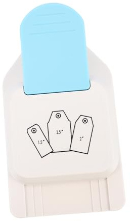 Gatuida Troqueladora de Etiquetas Manualidades Máquina de Perforación de Palanca Punch para Scrapbooking Álbumes Diarios y Sobres Corte Preciso y Duradero Anchos