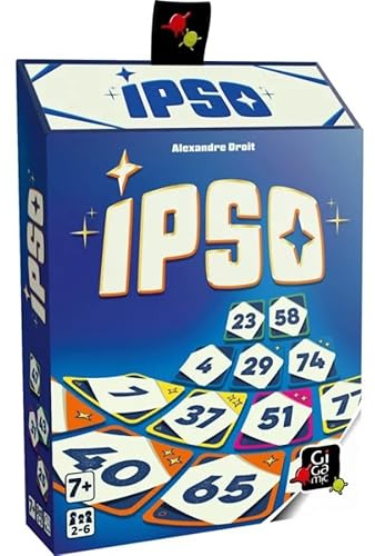 GIGAMIC - IPSO - Jeux de société - Jeux de Cartes dès 7 Ans - Jeu d'ambiance pour Enfant, Famille et Amis - De 2 à 6 Joueurs - 15 Min - Défaussez, Remplacez, Scorez - Version Française - GBIPS