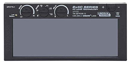 LINCOLN ELECTRIC 2x4 C-Series Auto-Darkening Welding Lens Variable Shade 8-13 KP3775-1
