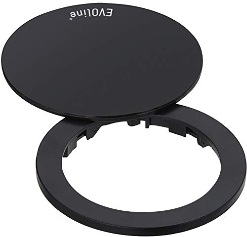 EVOline 159909280300 One Abdeckring mit Drehdeckel schwarz