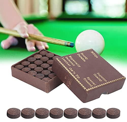 Snooker-köspetsar i läder, 11 mm rödbruna mjuka könsspetsar med hög densitet Snooker-könsspetsar i läderbyte för Pool Eight Ball