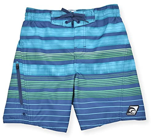 LAGUNA Jungen-Badehose, LSF 50+, Sonnenschutz, Badeshorts, schnelltrocknend, Boardshorts, Bademode, Jugendliche, Teenager, Blau (Ensign Blue), 10-12