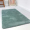 Wecon Home Kuschelig weicher Esprit Hochflor Teppich, bestens geeignet fürs Wohnzimmer, Schlafzimmer und Kinderzimmer RELAXX (130 x 190 cm, türkis grau)