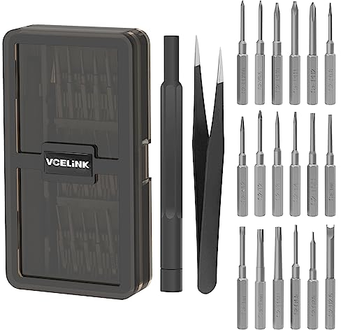 VCELINK Lot de tournevis extra longs 44 MM, petit tournevis Torx 18 embouts S2 pour réparer iPhone, lunettes, montre, PS4, ordinateur portable, commutateur