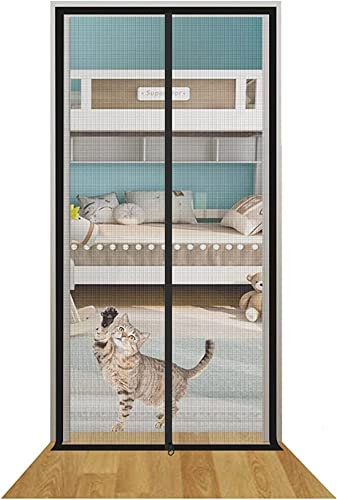 Anti-Mosquito Curtain Zip Fly Screen Door, Insect Protection Door Zip Fly Net Mosquito Net For Balcony Door Cellar Door Living Room Patio Door Fly Screen No Drill Star ( Color : B , Size : 150x220cm )