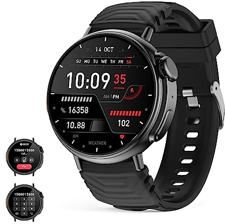 Smart Watch Ultra 1.52 Round HD Display with call (receive/make call)Ai Voice,Music Player, Fitness watch for men women Waterproof Activity Tracker with 120 Modes Sports for Iphone Andorid phones