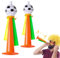 Bncxdc Vuvuzela Fußball-Horn, 4pcs Kunststoff-Lufthorn Handheld, 2 große/2 kleine Jubel Krachmacher Fußball-Trompete, für Kinder Erwachsene Stadion Fußball-Fans Theme Party World Cup, zufällige Farbe