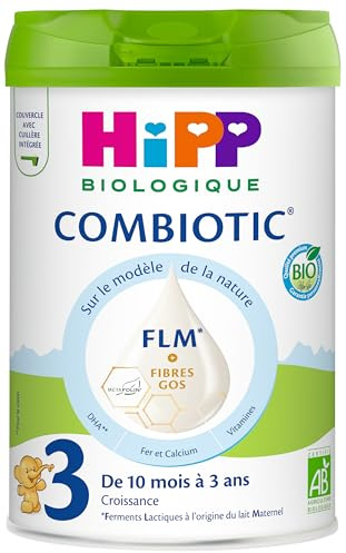 HiPP - Combiotic FLM - Lait 3 Croissance - Boîte - 800g - BIOLOGIQUE