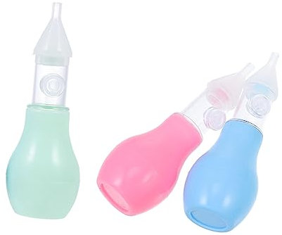 MERRYHAPY Limpiador Nasal Eléctrico De Silicona Para Bebés 3 Piezas Para Eliminar Mocos Nasales Suministros Para Bebés Fácil De Limpiar